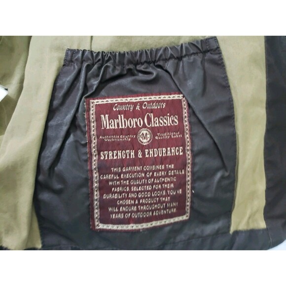 Vintage Marlboro Classics Mens XL Brown Lined Outdoor Insulated Vest - Picture 6 of 16